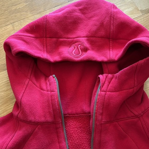 Lululemon Scuba full-zip Hoodie size 6, red - Picture 2 of 6